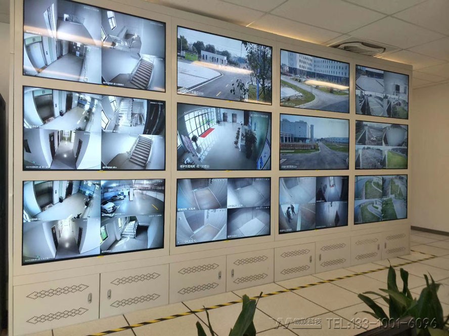 北海高清视频监控拼接屏安装